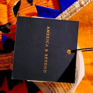 America and beyond yellow detail maxi dress